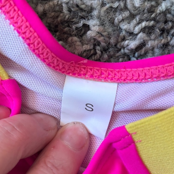 Colorful Bikini Set with Yellow Straps - Picture 3 of 8